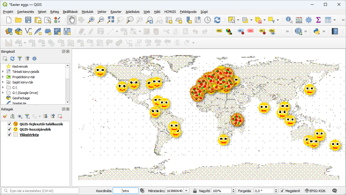 QGIS - Easter eggs - Retro